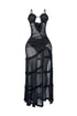 Wila Mesh Ruffled Maxi Dress With Panty Lining